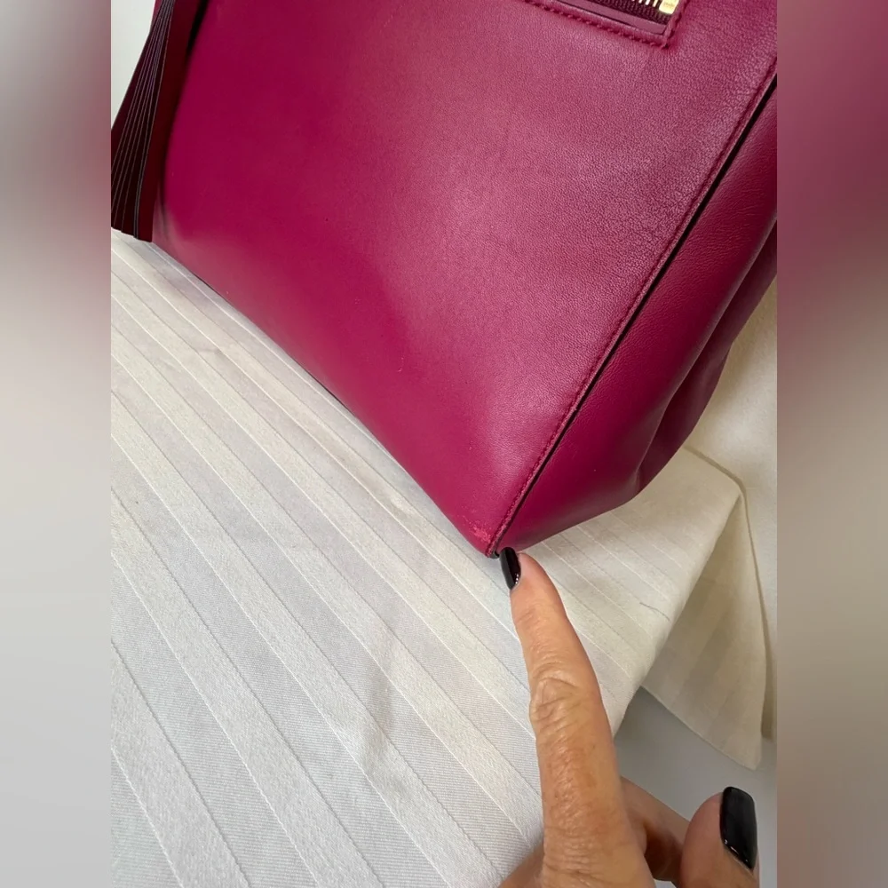 Kate Spade New York | Small ‘Cherise’ Royal Place Satchel Red Plum Leather